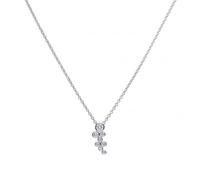 Diamonfire Bubble Cubic Zirconia Pendant P4782 - Elegant Styling | Acotis - Sterling Silver / Zirconia / Rhodium Plated