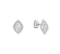 Diamonfire Oval Cluster Stud Earrings 1.2 x 0.9cm