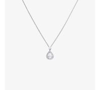 Diamonfire Silver Cubic Zirconia Teardrop Pendant Necklace P4623