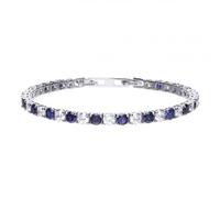 Diamonfire Silver White Blue Tennis Bracelet B5087 - Timeless