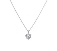Diamonfire Silver White Zirconia Heart Pendant P4616 - Polished