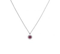 Diamonfire Silver White Zirconia Red Pendant P4625 - Refined
