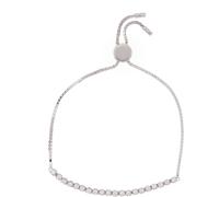 Diamonique 0.7ct Platinum Plated Mini Icon Tennis Bracelet Sterling...