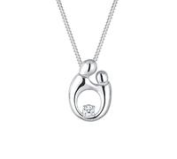 Diamore Elli DIAMONDS Necklace Women Mother Child Elegant with Diamond (0.03 ct.) in 925 Sterling Silver