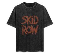 DIAN PIN KE Skid Row Slave to The Grind Tour 1991 Vintage Short Sleeve Men Women T-Shirts Washed Cotton Size M Black