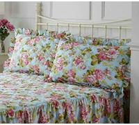 Diana Cowpe 2 x PILLOW SHAMS/CASES ONLY to match HAMPTON FLORAL Bedspread - Soft Quilted Traditional Vintage Style / *MADE IN UK* / Premium Quality Anti-Allergy