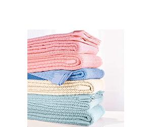 Diana Cowpe Acrylic Cellular Blanket Blue Kingsize