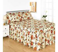 Diana Cowpe DOUBLE BEDSPREAD SET JACOBEAN Floral Bedspread Double INCLUDES PILLOW SHAMS Value Set | Floral Bedspread Set | Summer Bedspread Set | MADE IN UK