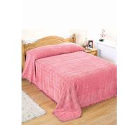 Diana Cowpe Geneva Candlewick Bedspread Dusky Pink Double