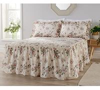 Diana Cowpe KING SIZE BEDSPREAD SET ROSE GARDEN King Size Bedspread INCLUDES PILLOW SHAMS Value Set | Floral Summer Bedspread Set | MADE IN UK
