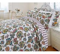 Diana Cowpe Single Indian Tree Reversible Bedspread With Matching Pillowsham - 180cm x 260cm