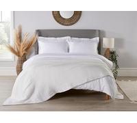 Diana Cowpe WHITE Cellular Blanket Adult Size/Large Bed Throw | Traditional Cellular Blanket Double (230 x 230cm)