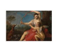 Diana & Cupid by Pompeo Batoni - Dark Academia Art Print-1