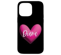 Diana Pink Name Heart Love Woman Girl Friend Personalized Case for iPhone 14 Pro Max