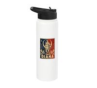 Diana Roman Goddess Moon Huntress Forest Deer Stainless Steel Insulated Water Bottle