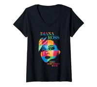 Diana Ross - Legacy Face V-Neck T-Shirt