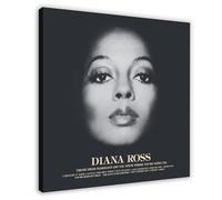 Diana Ross Poster 1976 Wall Art Canvas Cover Vintage Aesthetic Canvas Poster Bedroom Decor Landscape Office Room Decor Gift 20x20inch(50x50cm)