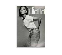 Diana Ross Posters Vintage Poster Decorative Painting Aesthetic Wall Art Canvas Decor for Living Room Bed Room 12x18inch(30x45cm) Unframe-style