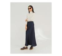 Diana Satin skirt Navy blue S / FR 36