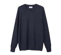 Diana Studio - Men's Basic Crew Neck Sweater, Grey, 100% Merino Wool, Solid Colour, Long Sleeves, Size S, Regular Fit, Grey, S-3XL