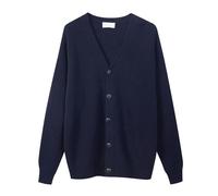 Diana Studio Men's Blu Navy, S Cardigan Sweater, Blue, S-XXL