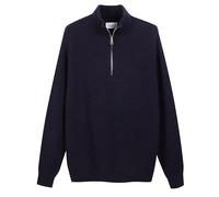 Diana Studio Men's Half Zip Blu Navy Sweater, Blue, M-XL