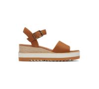 Diana Tan Leather Wedge Sandals in Tan