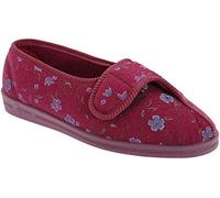 DIANA Velcro® Slipper - Wine Floral - Wine Floral - size UK Ladies Size 7