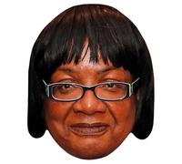 Diane Abbott (Glasses) Celebrity Mask, Flat Card Face, Fancy Dress Mask