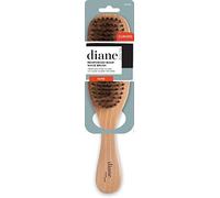 Diane Firm Reinforced Boar and Nylon Bristle Curved Wave Brush for Thick, Coarse, and Textured Hair, Ideal for Forming and Maintaining Wave Styles and Smoothing Longer Hair, Tan