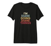 Diane Name Diane Personalized Name First Given Premium T-Shirt