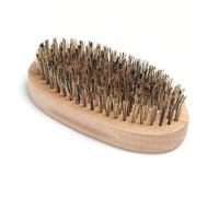 Diane Reinforced Boar Bristle Oval Wave Brush for Men and Barbers - Hard Bristles for Thick to Coarse Hair - Use for Detangling, Smoothing, Wave Styles, Restore Shine and Texture