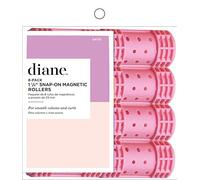 Diane Snap-On Magnetic Rollers Pack of 8 Hair Curlers for Women and Girls, Small, Diameter, Pink, D4719, 8 Count (Pack of 1)