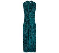 Diane Von Furstenberg Geri Zebra-print Jersey Maxi Dress - Blue - XL (UK16 /xl)