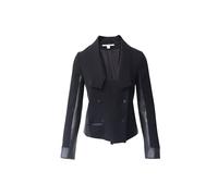 Diane Von Furstenberg Preloved Cropped Blazer In Black Triacetate Black 32