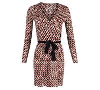 Diane Von Furstenberg Preloved Geometric Print Wrap Dress In Multicolor Viscose Multi