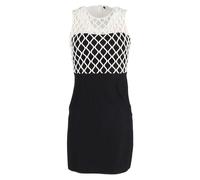 Diane Von Furstenberg Preloved Mesh Top Mini Dress In Black Viscose Black