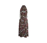 Diane Von Furstenberg Preloved Printed Halter Midi Dress In Multicolor Silk Multi 32