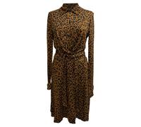 Diane Von Furstenberg Preloved Printed Wrap Dress In Animal Print Silk Multi