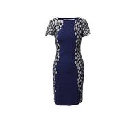 Diane Von Furstenberg Preloved Queen Tilda Dress In Navy Blue Viscose Navy