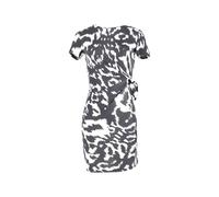 Diane Von Furstenberg Preloved Side-Tie Mini Dress In Black Silk Black