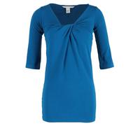 Diane Von Furstenberg Preloved V-Neck Mini Dress In Blue Wool Blue