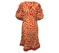 Diane Von Furstenberg Women's Preloved Fisher Mini Dress in Orange Viscose | Size: 10