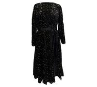 Diane Von Furstenberg Women's Preloved Leopard Textured Midi Dress in Black Viscose | Size: 2