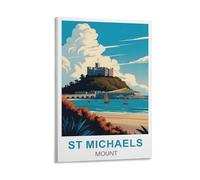 DIANHENG St Michael's Mount Vintage Travel Poster 20x30inch(50x75cm) Wall Art Picture Print Canvas Art Poster Modern Family Bedroom Decor