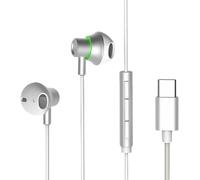 DIANMO R9 Sound Card Headphones with Voice Changer, Wired Semi in-Ear with Built-in Sound Card, 12 Modes for Gaming, Streaming, TikTok, Compatible with Type-C PCs, Phones, and Tablets