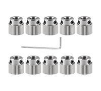 DIANN 10pcs 36 Teeth Extruder Drive Gear Wheel Stainless Steel Extruder Gear Compatible with 3D Printer Ender 3 V2/ Ender 3/ Ender 3 Pro/Ender 5/ CR-10/10S 20/20 Pro