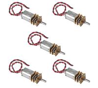 DIANN 5pcs Mini Micro N20 Gear Motor DC 3V-6V Slow Speed Full Metal Gearbox DIY Robot Car