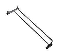 Diano Black Wine Glass Rack, Under Cabinet Wine Glass Holder, Stemware Rack Under Shelf, Wine Glasses Storage Hanger for Bar Kitchen 40.5CM