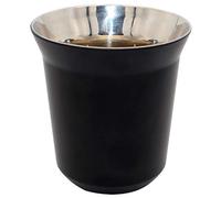 Diano Stainless Steel Insulated Cup, Small Metel Espresso Cup, Double Wall Thermally Insulated Drinking Cups, Capsule Coffee Mug 160ml Black